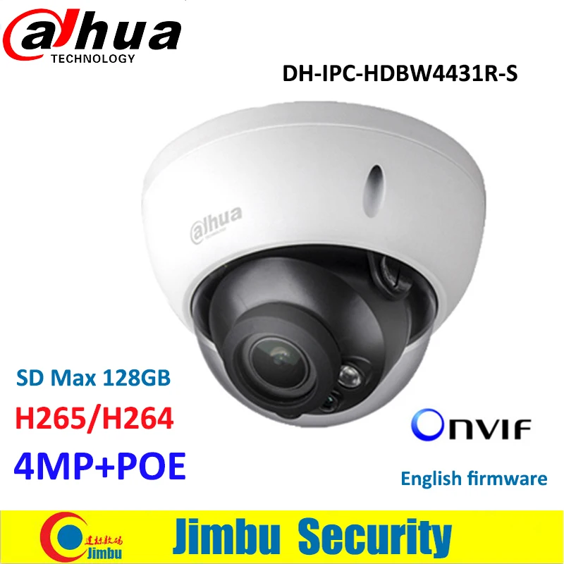 Original Dahua 4MP IP Camera IPC-HDBW4431R-S replace IPC-HDBW4421R HD Network IR cctv Dome IP CCTV Camera POE DH-IPC-HDBW4431R-S