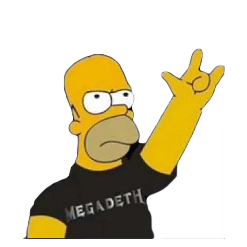 Значок homer simpson pin megadeth милый комический персонаж Вдохновленный