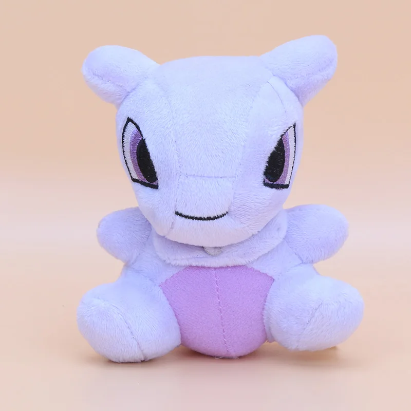 14-18 см карманная плюшевая кукла Ampharos Lucario Gengar Jigglypuff Lapras Mewtwo Lugia плюшевый Чаризард игрушки мягкие куклы - Цвет: Mewtwo