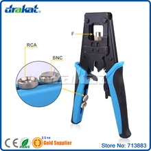 Interchangeable Crimper BNC RCA F Connector Compression Tool