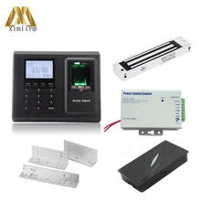 Система контроля доступа отпечатков пальцев F2kit содержит блок питания 12V3A, магнитный замок, кронштейн и кардридер