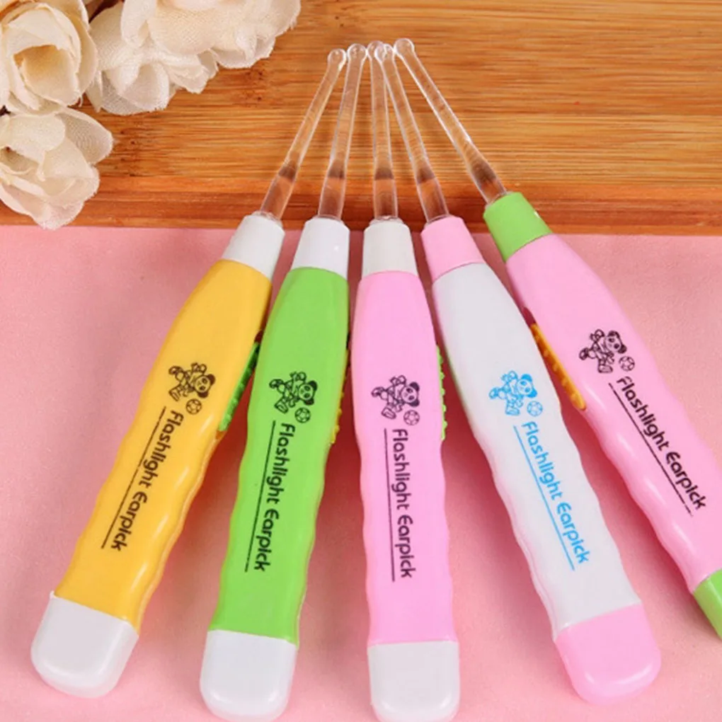

2019 1PC Random Color Flashing Light Led Digging Ear Wax Remover Cleaner Tool
