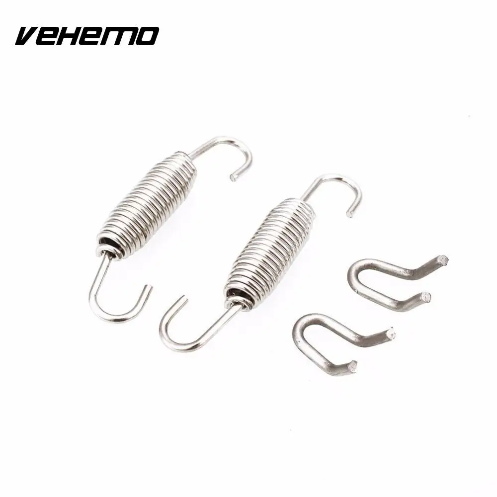 Vehemo 2 шт. Модифицированная выхлопная труба мотоцикла пружинная Монтажная пружина