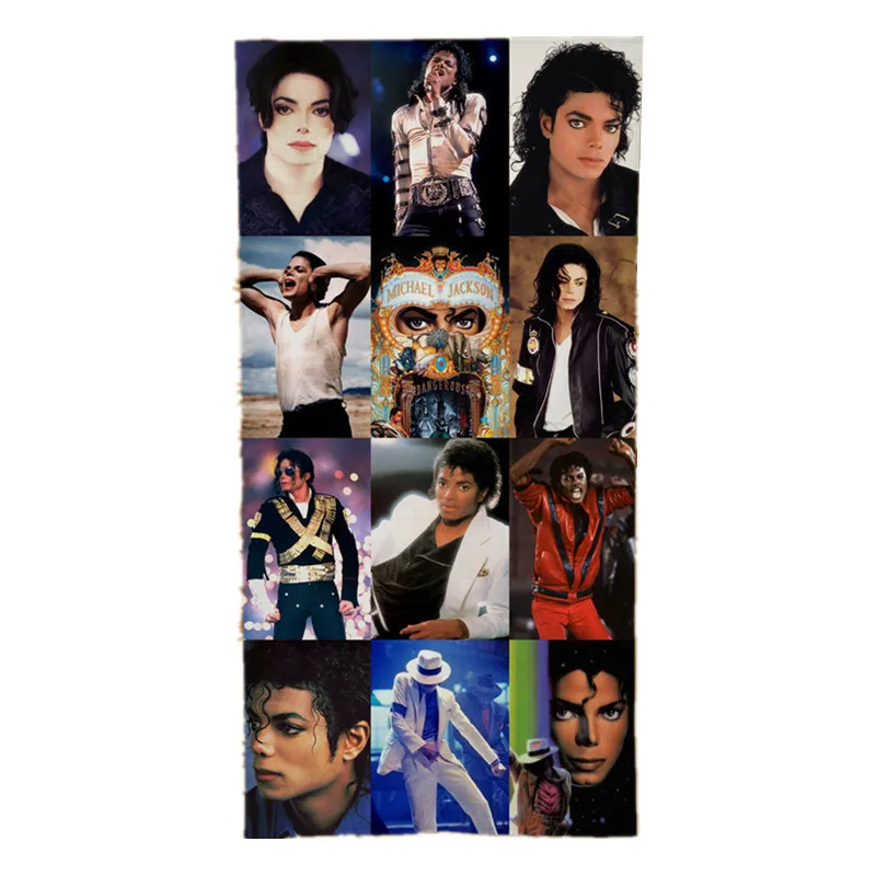 

Cool Michael Jackson Collage Beach Towel Microfiber Travel Bath Towel Large Lightweight Sports Towels Novelty Birthday Gift Xmas