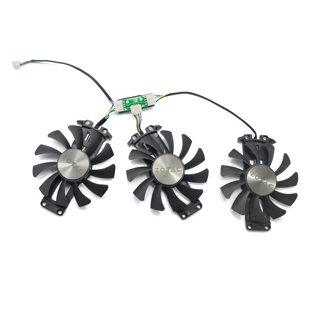 3PCS/Lot 75mm GA81S2U 4PIN GTX980 VGA GPU Cooler fan Replace for ZOTAC