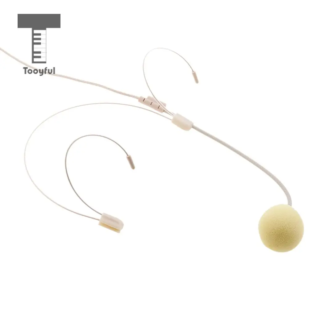Tooyful Professional 3Pin XLR , 4Pin XLR , 3.5mm Mono Connector Double Earhook Headworn Unidirectional Megaphone Microphone