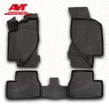 

Floor mats for Lada Granta 2011- 4 pcs rubber rugs non slip rubber interior car styling accessories
