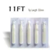 50 шт. белый короткий одноразовыми Насадки для татуировок 11ft стерильные Ассорти Пластик татуировки Трубы