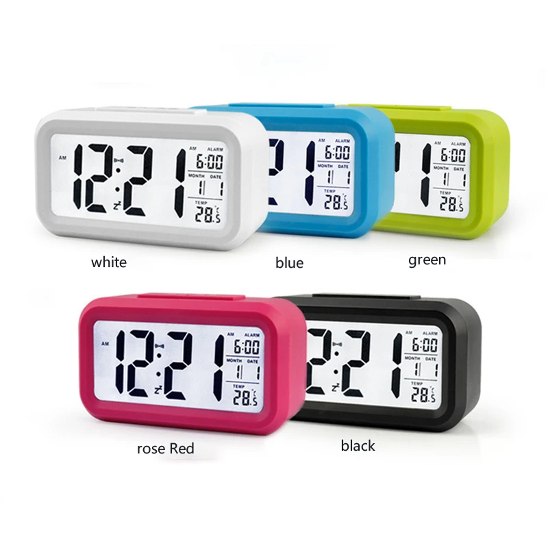 

LED large screen electronic light control induction clock
