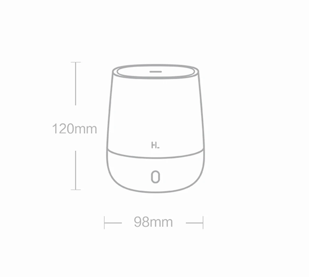 Xiaomi Youpin Hl Портативный Usb мини воздушный диффузор для ароматерапии и увлажнитель 120 мл тихий ароматический Туман чайник 7 светильник цвета для дома и офиса