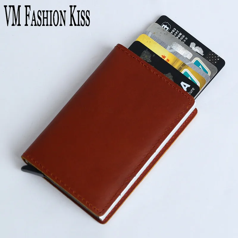 Кошелек VM из натуральной кожи с отделением для карт 10 шт.|business card holder wallet|card walletcredit