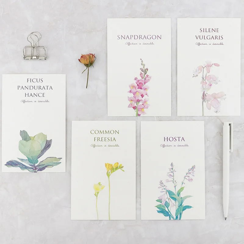 

30pcs/box Mirabell gardens postcard flowers bouquet greeting card christmas new year card birthday message card gift thanks card