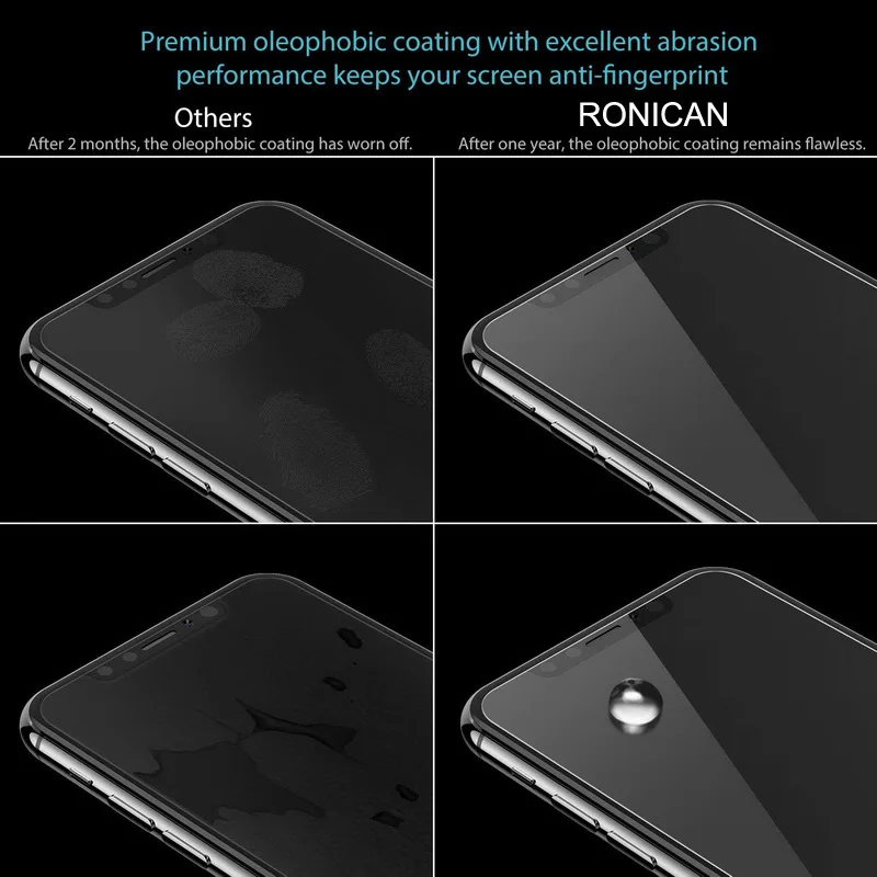 3Pcs For iPhone XR X XS 11Pro MAX Tempered Glass Screen Protector Protective Film For iPhone 6 6s 7 8 Plus 5 5S 5C SE 2020 Case