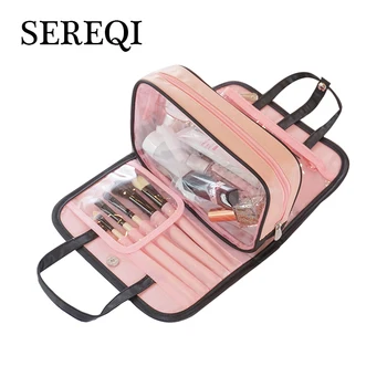 

SEREQI New Two-in-one Storage Bags For Large Capacity Waterproof Travel Multi-function Portable Wash Bag Portable Cosmetic Bag