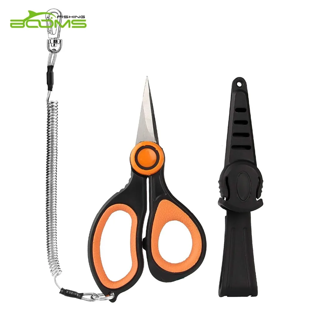 

Booms Fishing S03 Non-Slip Braid Scissors with Sheath and Lanyard
