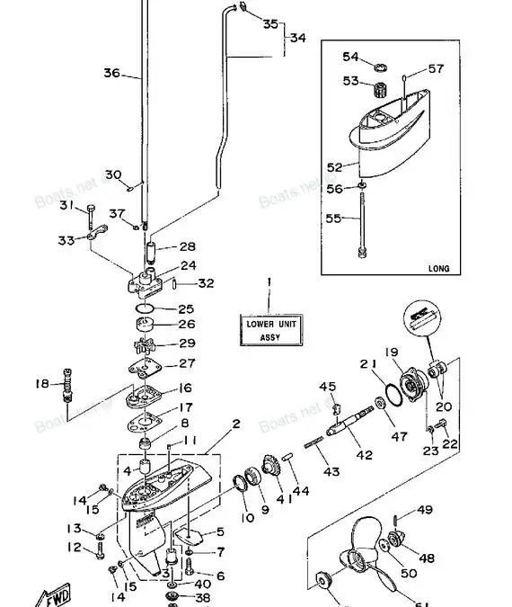 6L5-45511-00-00 69M-G5511-00 подвесной мотор короткий приводной вал для Yamaha F2.5 3M 3g 3S лодочный мотор