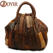 JOYIR Genuine Leather Vintage Patchwork Handbags Women Crossbody Bag Messenger Bag Shoulder Bags Women Bag Bolsa Feminina 9417
