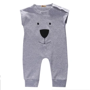 

Newborn Baby Girl Baby Boy Unisex Cotton Character Bear Fleece Rompers Playsuit Jumpers Outfits O-Neck 0-24M