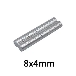 30 шт 8 мм х 4 мм маленький диск мощные магниты N35 8 мм * 4 мм редкоземельные магниты ndfeb 8x4 цилиндрические на холодильник Стикеры