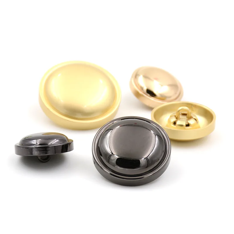 50 pcs/lot Zinc alloy metal buttons 10/15/18/20/22/25 mm Round Shank