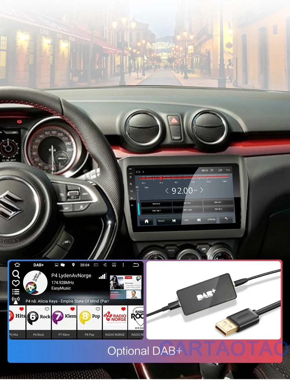 2G+ 32G " 2din Android 8,1 GO автомобильный dvd-плеер для Suzuki Swift автомобильный Радио gps навигация wifi BT плеер