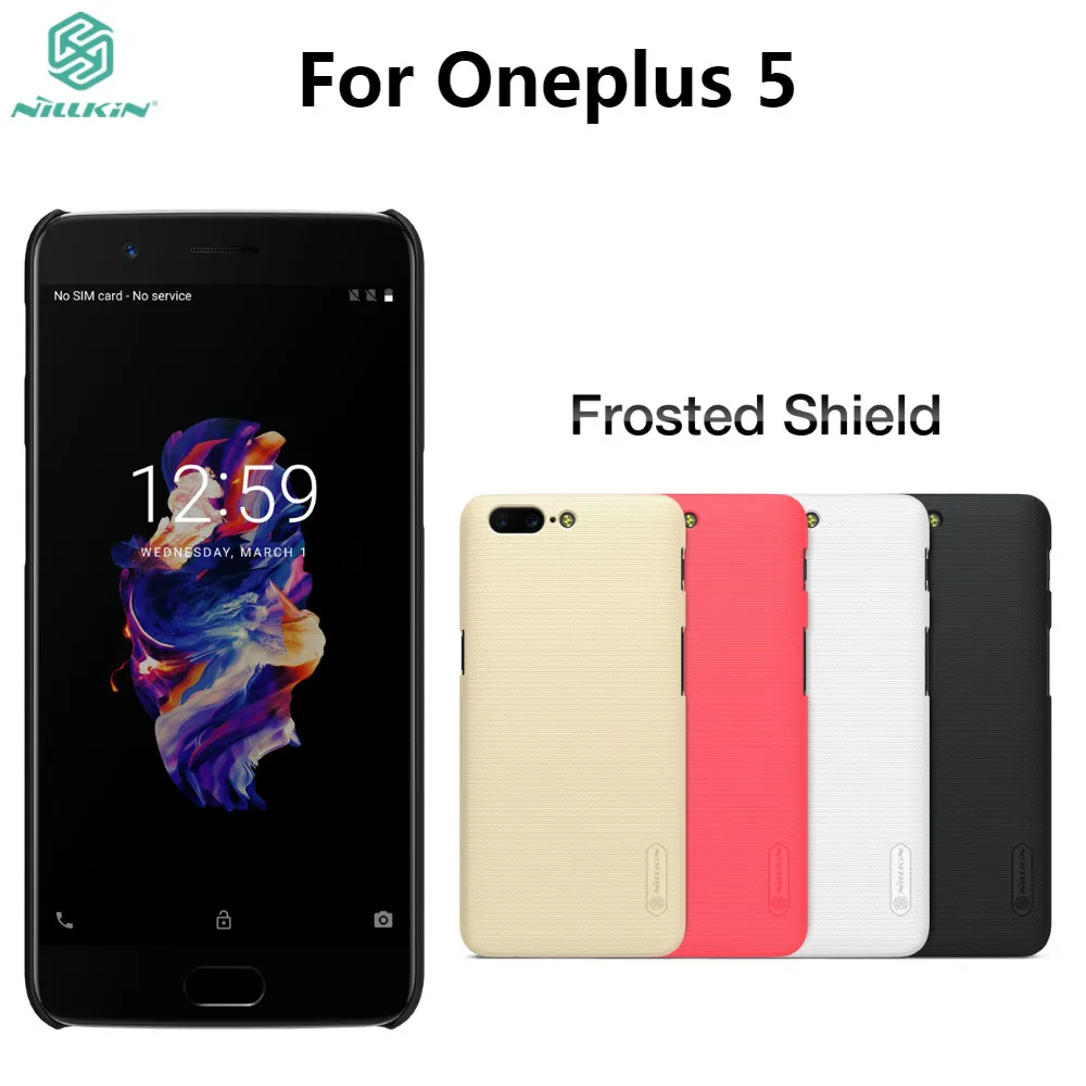 

Oneplus 5 Case Genuine NILLKIN Frosted Case For Oneplus5 One Plus 5 A5000 Hard Plastic Back Cover With Gift With Retail Package