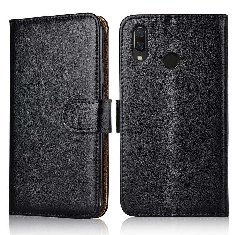 Чехол для Huawei Y6 2019 Prime мягкий чехол из ТПУ с откидной крышкой и подставкой кожаный