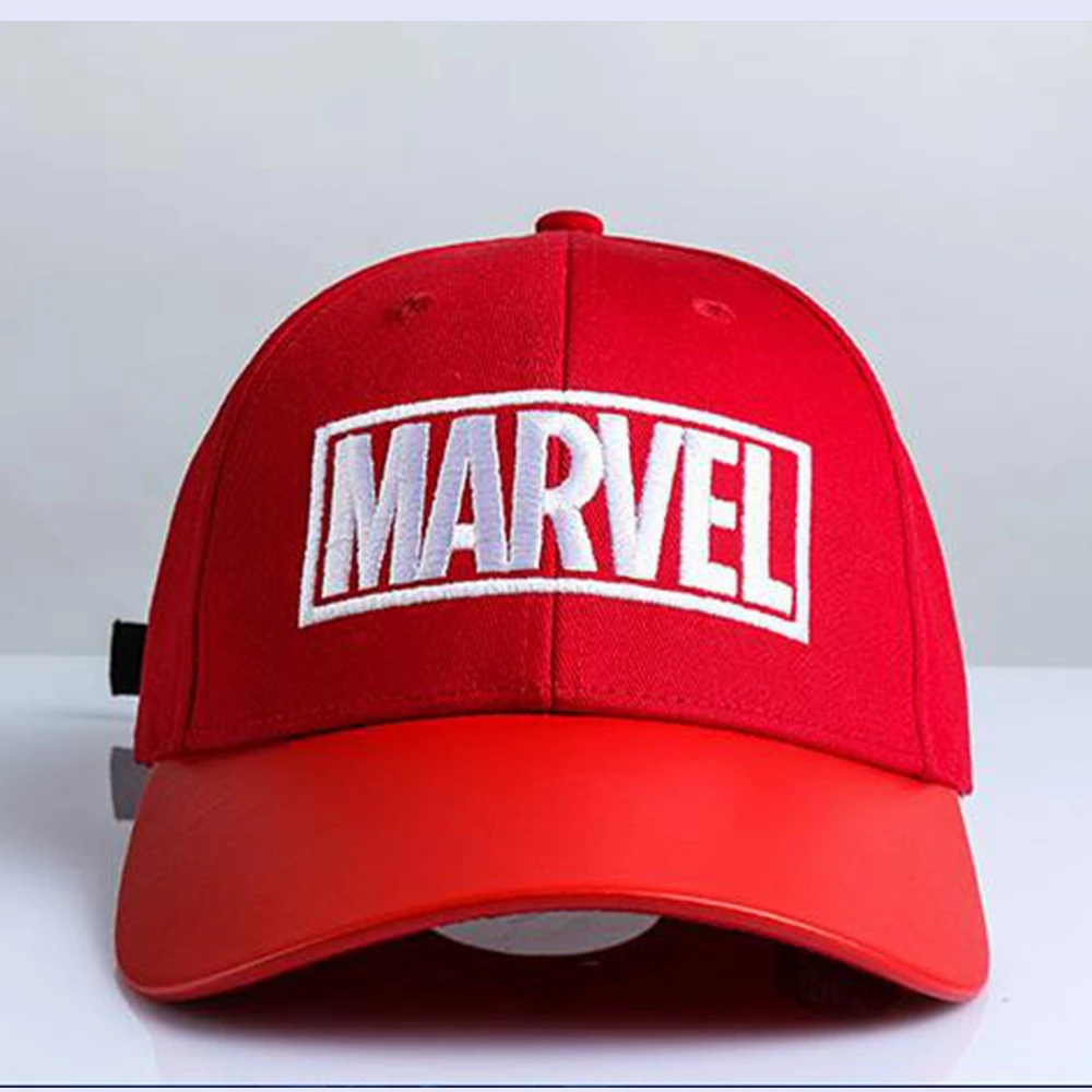 

Avengers: Infinity War MARVEL Embroidered Pattern Hat Cosplay Costume Accessories Red Baseball Cap Halloween Christmas Hats Gift