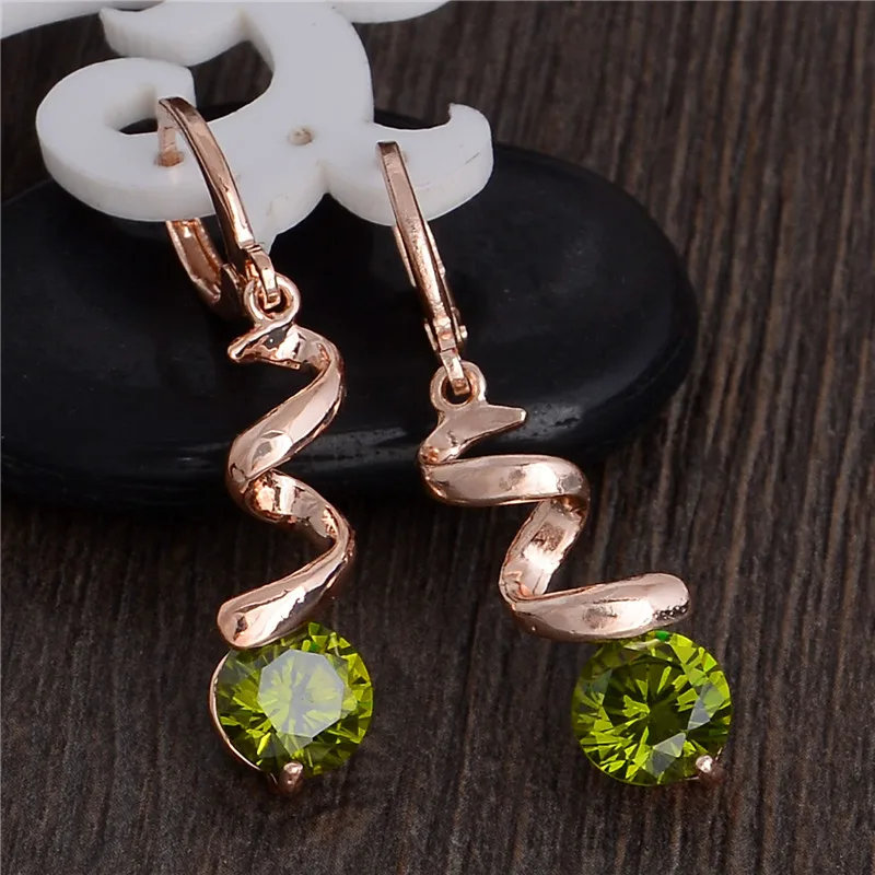 MISANANRYNE Hot Sale High Quality 8 Colors Cubic Zirconia Dangle Earrings For Women Crystal Drop Wedding Jewelry|cubic zirconia dangling