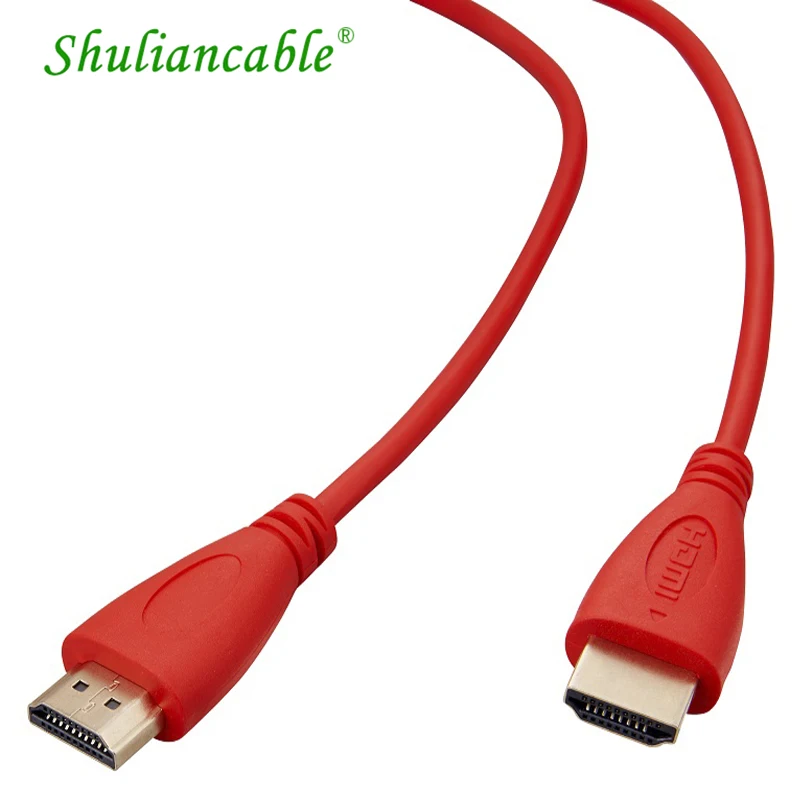 Shuliancable 1 4 V 1080P 3D версия HD высокоскоростной HDMI кабель позолоченный штекер для