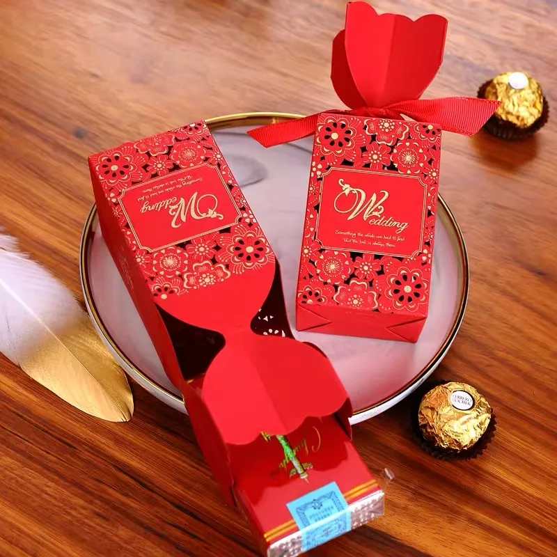50 шт цветная Ловец снов Свадебная коробочка для сладостей упаковка для шоколада подарочная коробка упаковка свадебные сувениры и подарок для гостей сувениры