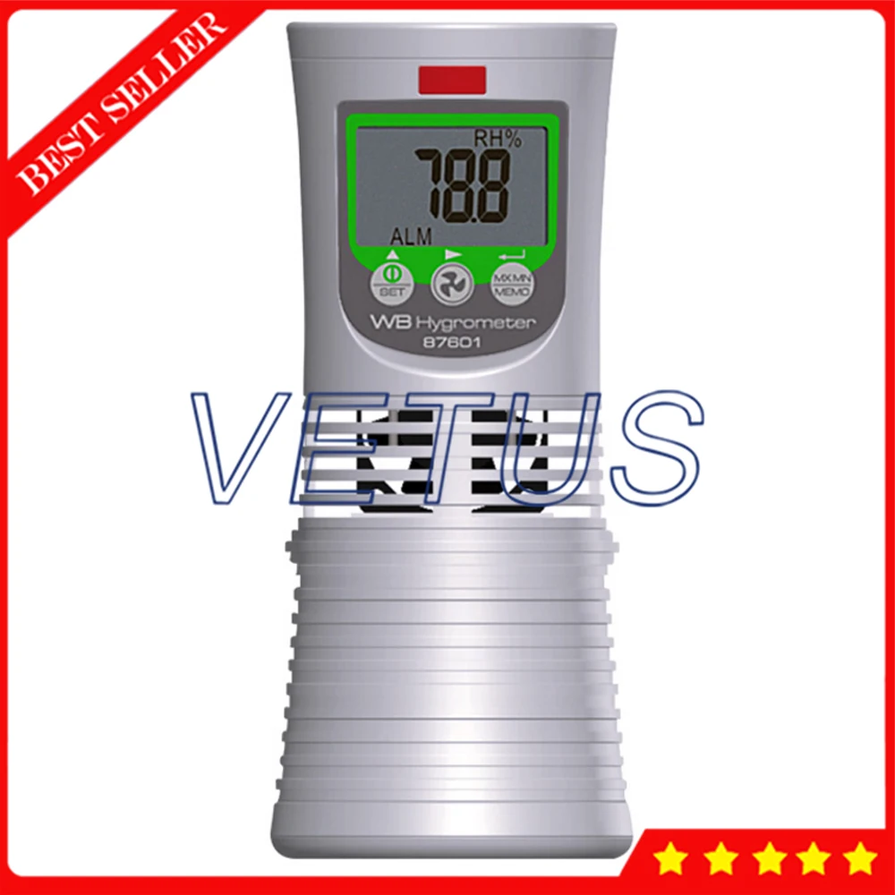AZ87601 Dry Wet Bulb Thermometer Digital Dry Hygrometer Greenhouse