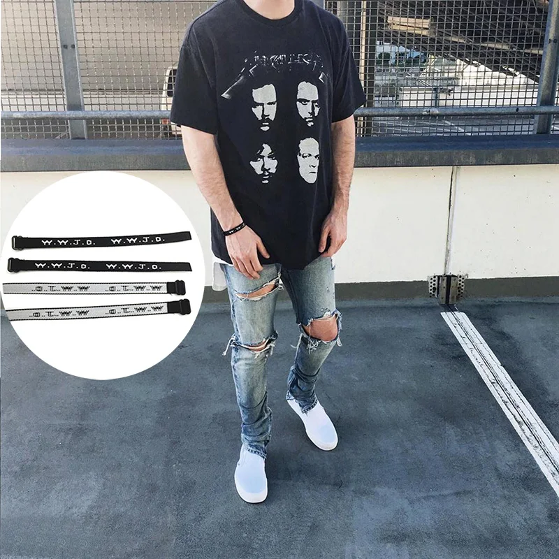 WWJD Gelang Pria Gelang untuk Wanita Nilon Pita