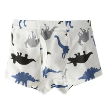 3 шт./упак. нижнее белье для мальчиков Дети мультфильм Животные печати хлопковые трусики боксеры короткие трусы шорты для малышей