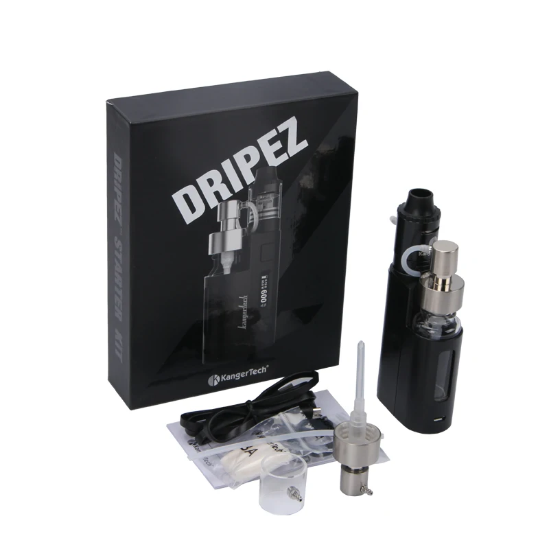 Оригинальный стартовый набор Kanger DripEZ 80 Вт бокс вейп мод насос и push rba Ом капельная
