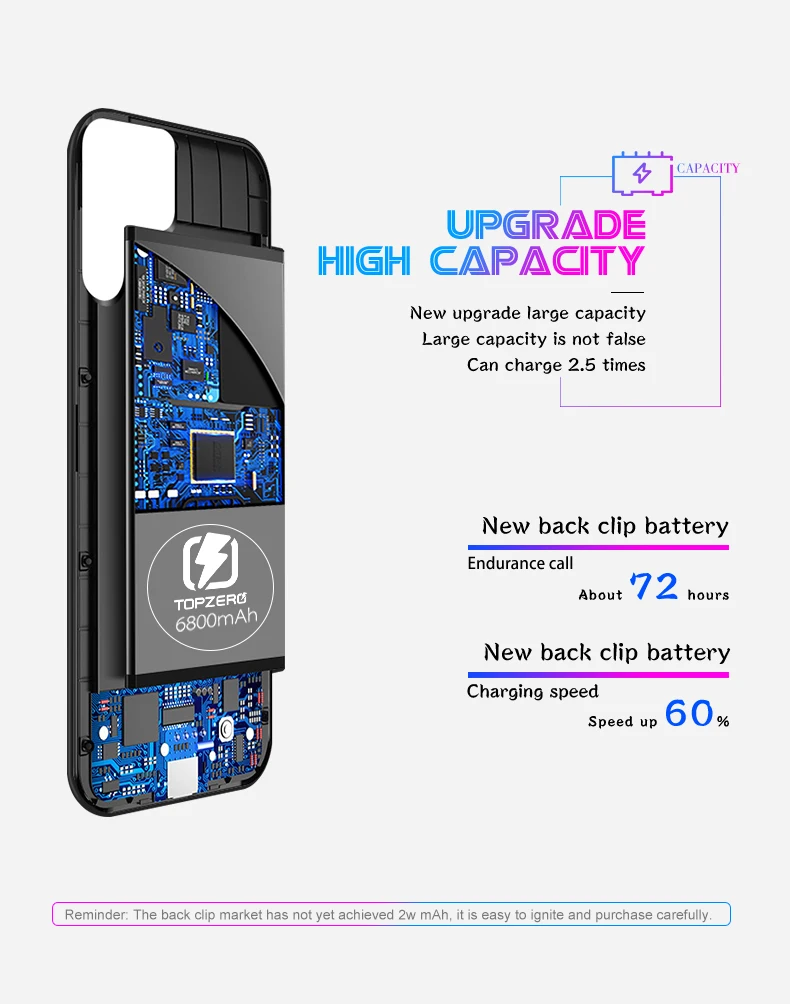 6800mAh Battery Charger Case For Huawei P30 Portable Slim Power Bank Case Cover 8200 mAh For Huawei P30 Pro Power Charging Case