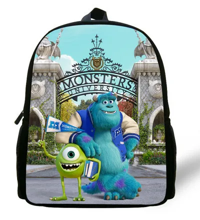 Прохлады 12 Дюймов школьная сумка для мальчика с принтом «Monsters University сумка Майк Вазовски Джеймс дизайн детские школьные сумки для детей Одежда с принтом рюкзака на спине для мальчиков