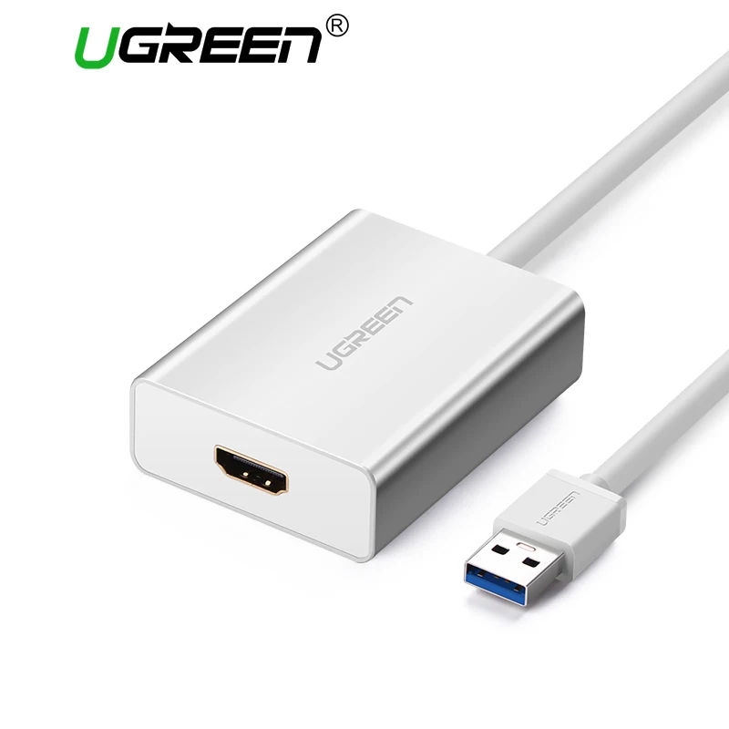 Ugreen USB HDMI VGA DVI адаптер Внешний USB к HDMI мульти-дисплей адаптер мужчин и женщин проектор Разъем конвертер USB HDMI