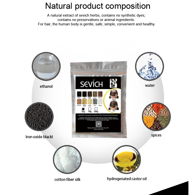 Hair Building Powder Hair Building Fibers Hair Care Oil Regrowth Wig Oil 25g