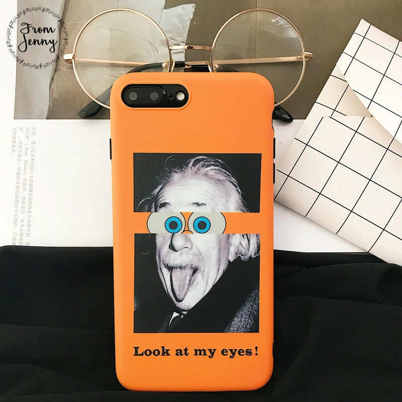 От Jenny Look at my eyes Coque для iPhone 6s Забавный чехол для iPhone 6 S p'lu's чехол для телефона для iPhone 7 7plus 8 8 plus X мягкий чехол