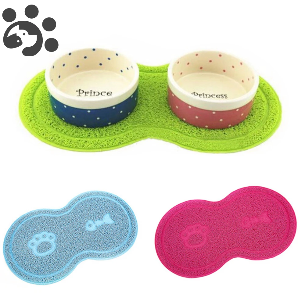 

Dog Feeding Mats for Cat Dog Waterproof Anti-Slip for Double Bowl Placement Pet Feeding Mat Eco-friendly Sofy Blanket Bed BD0059
