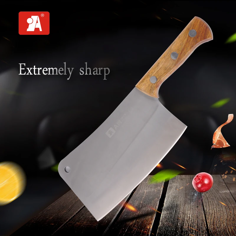 

A BRAND Big Cleaver Knives Meat Bone Chopping Knife High carbon 40Cr13 Asian Chinese kitchen Knife Wood Handle Cutting Knives