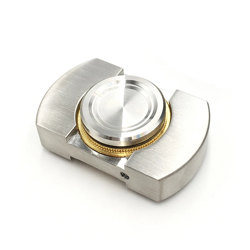 

Stainless Steel Block Hand Fidget Finger Spinner Spinning Top Novelty Gryo Toys