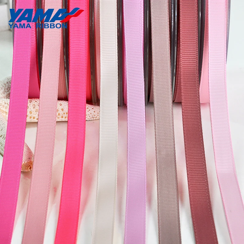 Ribbon Decoration Ribbon Supplies Grosgrain Ribbon Sewing Ribbon YAMA 6 9 13 16 19 22 mm 100 yards/lot Grosgrain Ribbon Red Pink For Diy Dress Accessory House Wedding Decoration