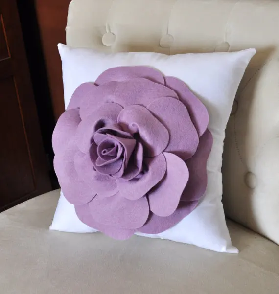 Rose Flower Car Sofa Bed Cushion Room Pillowcase Square Cushion Cover LH 