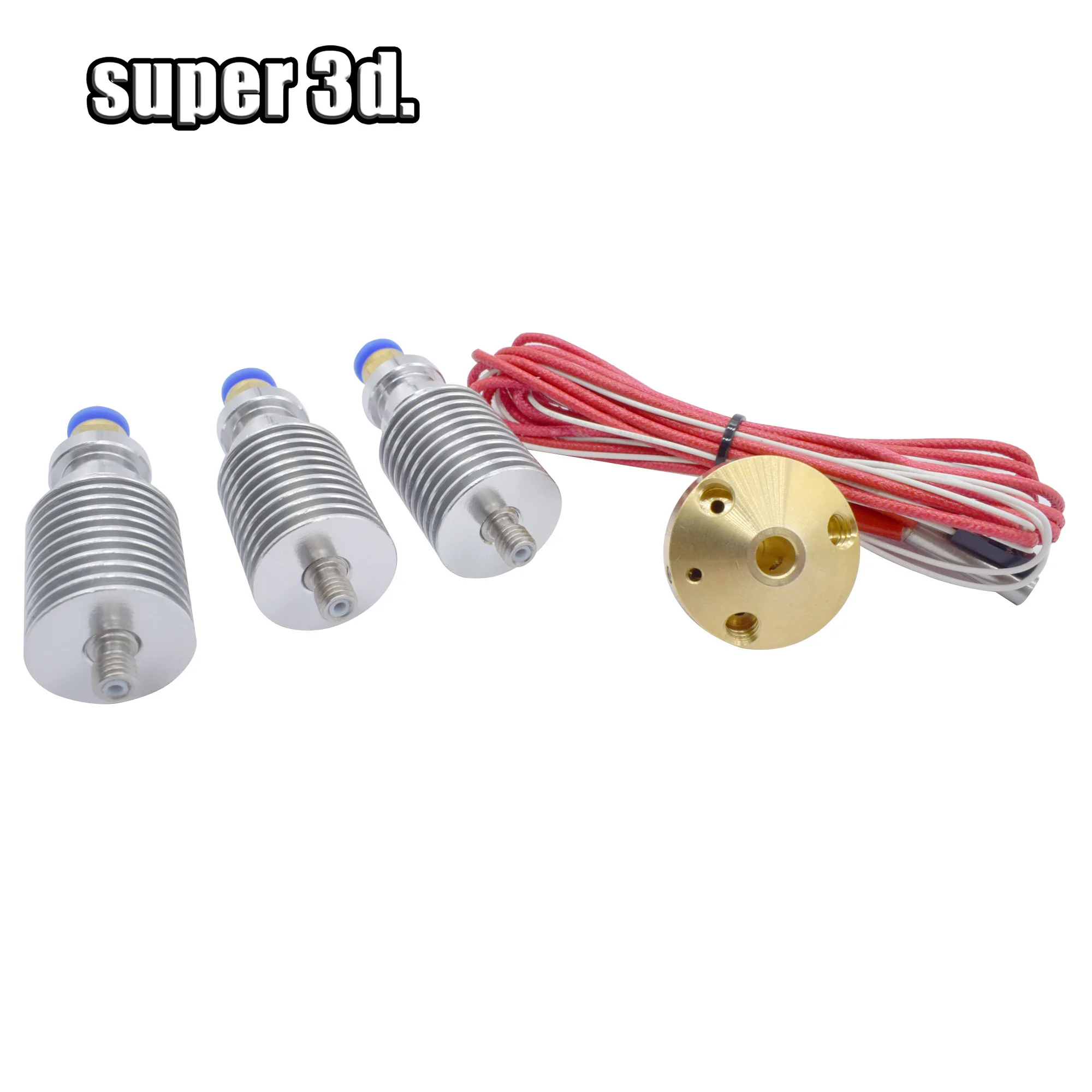 3 в 1 комплект для Hotend V6 Bowden с J head без вентилятора латунный Алмазный сопло 0 4 мм 75