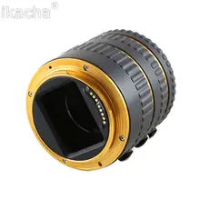 Oro Metal Montaje de Enfoque Automático AF Anillo Tubo de Extensión Macro para Canon EOS 100D Ef-s 60D 70D 550D 600D T5i T4i 6D 7D