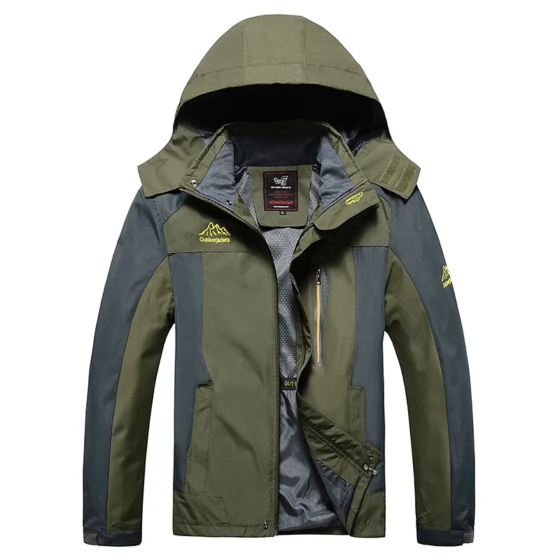 

Men Spring Coat Jacket Outdoor Sportswear parka Overcoat Thermal Hiking Travel Mountain Climbing Trekking 4XL 5XL 6XL 7XL 8XL
