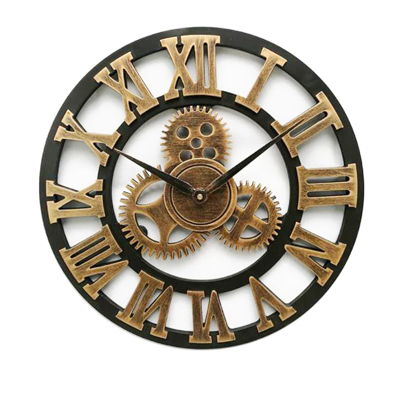 Industrial clock. часы 40 см. часы лофт металл римские 40см. часы из металла. часы настенные.