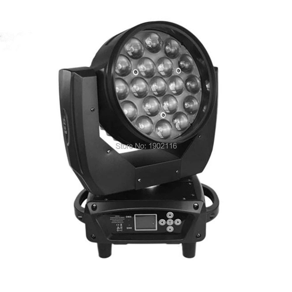 Светодиодный прожектор с движущейся головкой 19x15 Вт DMX512 светодиодный